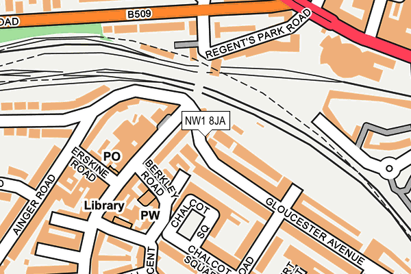 NW1 8JA map - OS OpenMap – Local (Ordnance Survey)