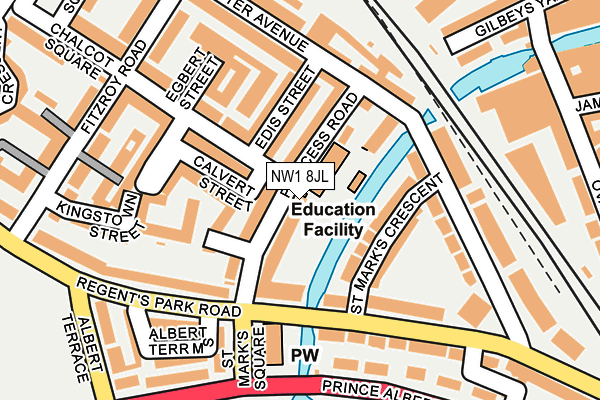 NW1 8JL map - OS OpenMap – Local (Ordnance Survey)