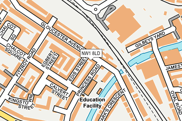 NW1 8LD map - OS OpenMap – Local (Ordnance Survey)