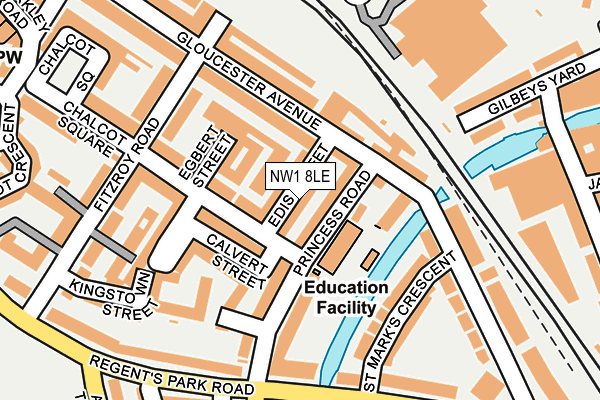 NW1 8LE map - OS OpenMap – Local (Ordnance Survey)