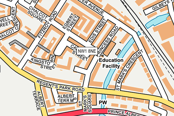 NW1 8NE map - OS OpenMap – Local (Ordnance Survey)