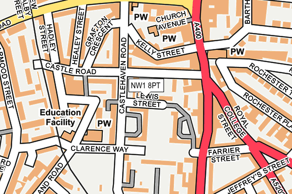 NW1 8PT map - OS OpenMap – Local (Ordnance Survey)