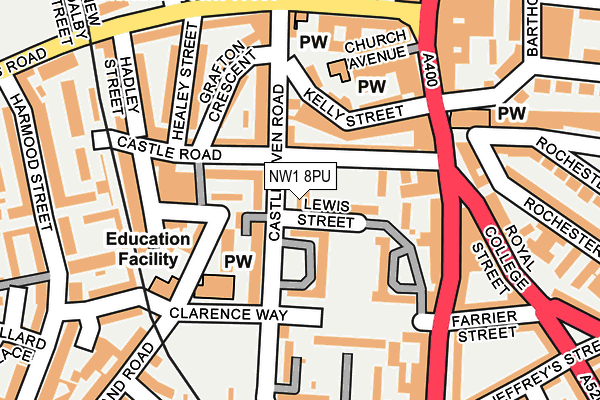 NW1 8PU map - OS OpenMap – Local (Ordnance Survey)
