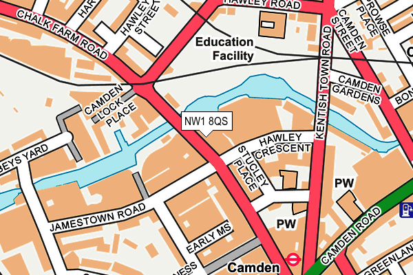 NW1 8QS map - OS OpenMap – Local (Ordnance Survey)