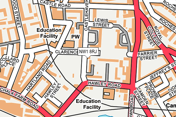 NW1 8RJ map - OS OpenMap – Local (Ordnance Survey)