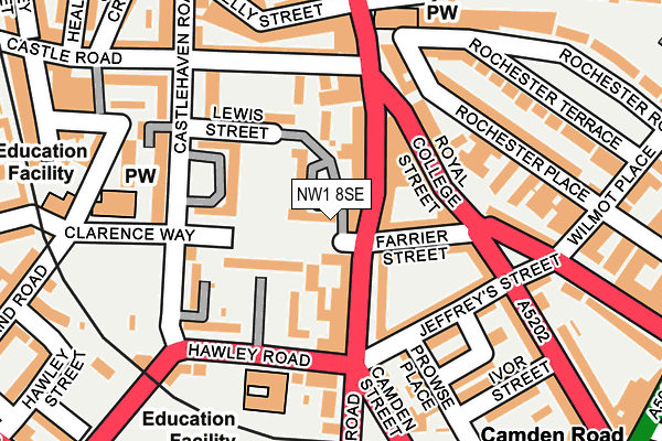 NW1 8SE map - OS OpenMap – Local (Ordnance Survey)