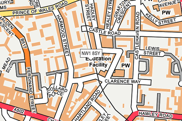 NW1 8SY map - OS OpenMap – Local (Ordnance Survey)