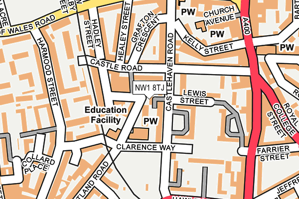 NW1 8TJ map - OS OpenMap – Local (Ordnance Survey)