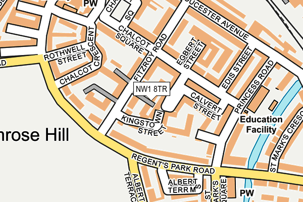 NW1 8TR map - OS OpenMap – Local (Ordnance Survey)