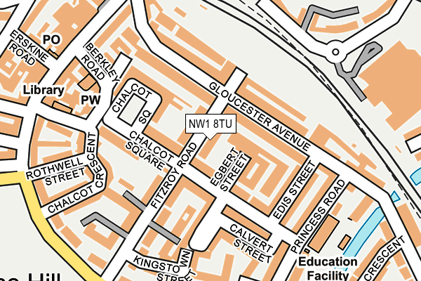 NW1 8TU map - OS OpenMap – Local (Ordnance Survey)