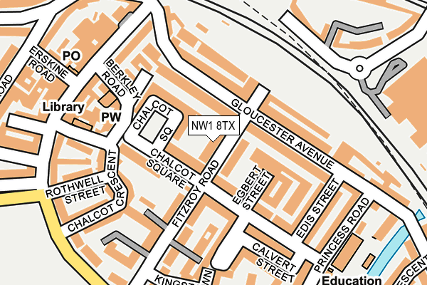 NW1 8TX map - OS OpenMap – Local (Ordnance Survey)