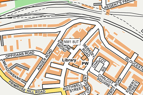 NW1 8UT map - OS OpenMap – Local (Ordnance Survey)
