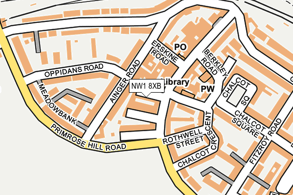 NW1 8XB map - OS OpenMap – Local (Ordnance Survey)