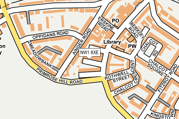 NW1 8XE map - OS OpenMap – Local (Ordnance Survey)