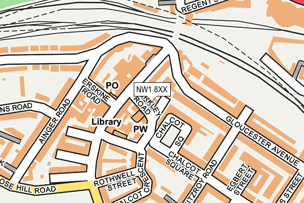 NW1 8XX map - OS OpenMap – Local (Ordnance Survey)
