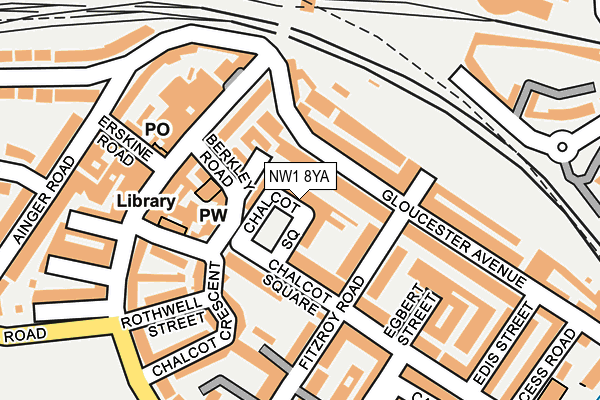 NW1 8YA map - OS OpenMap – Local (Ordnance Survey)