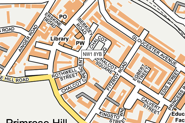 NW1 8YB map - OS OpenMap – Local (Ordnance Survey)