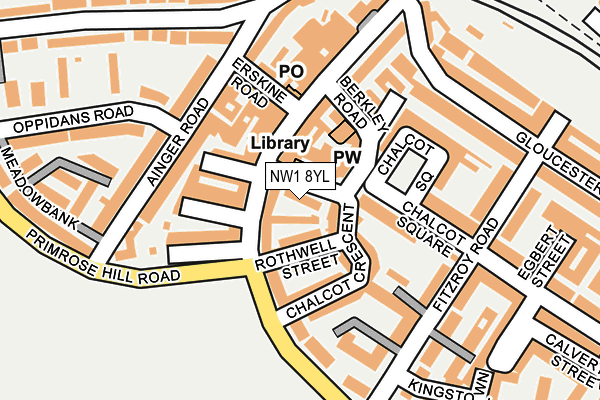 NW1 8YL map - OS OpenMap – Local (Ordnance Survey)