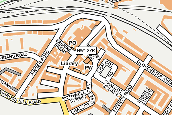 NW1 8YR map - OS OpenMap – Local (Ordnance Survey)