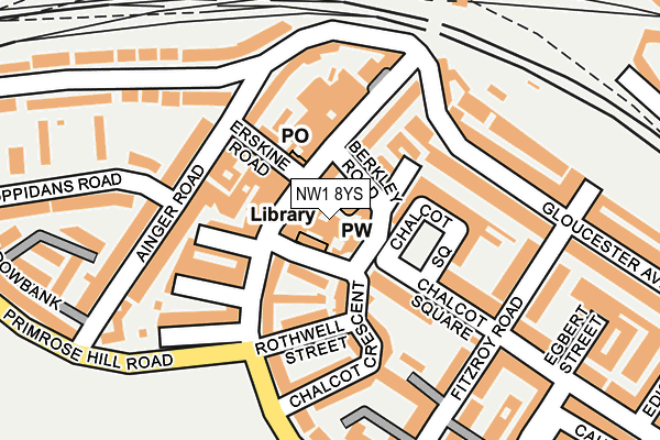 NW1 8YS map - OS OpenMap – Local (Ordnance Survey)