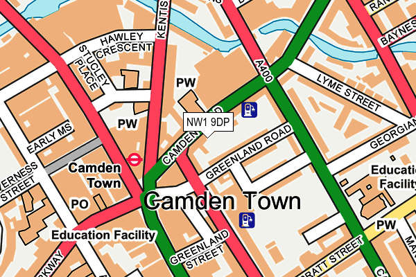 Map of CAMDEN HAIR BAR LTD at local scale