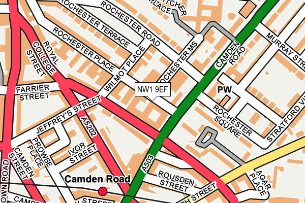 NW1 9EF map - OS OpenMap – Local (Ordnance Survey)