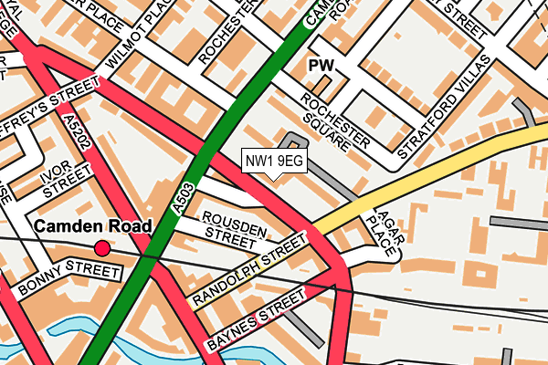 NW1 9EG map - OS OpenMap – Local (Ordnance Survey)