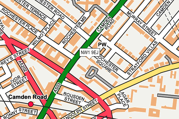 NW1 9EJ map - OS OpenMap – Local (Ordnance Survey)