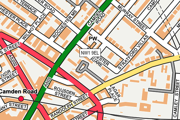 NW1 9EL map - OS OpenMap – Local (Ordnance Survey)