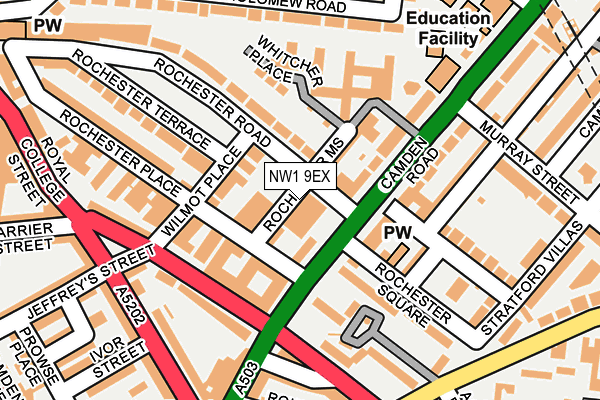 NW1 9EX map - OS OpenMap – Local (Ordnance Survey)