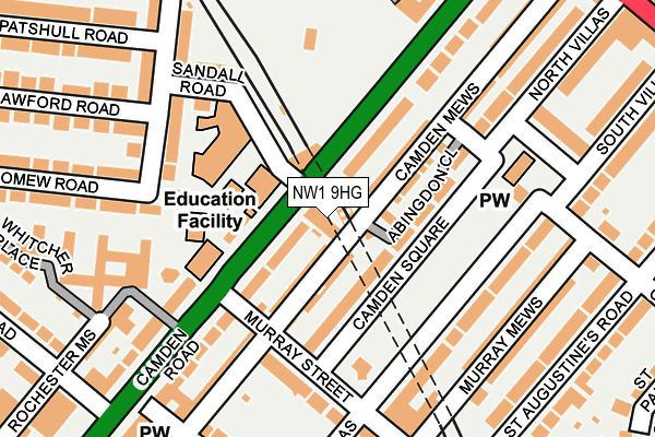 NW1 9HG map - OS OpenMap – Local (Ordnance Survey)
