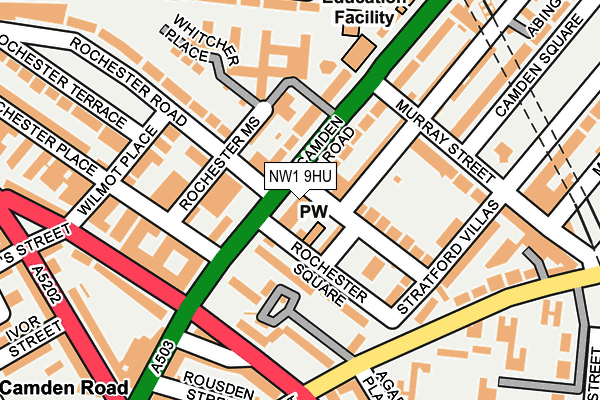 NW1 9HU map - OS OpenMap – Local (Ordnance Survey)