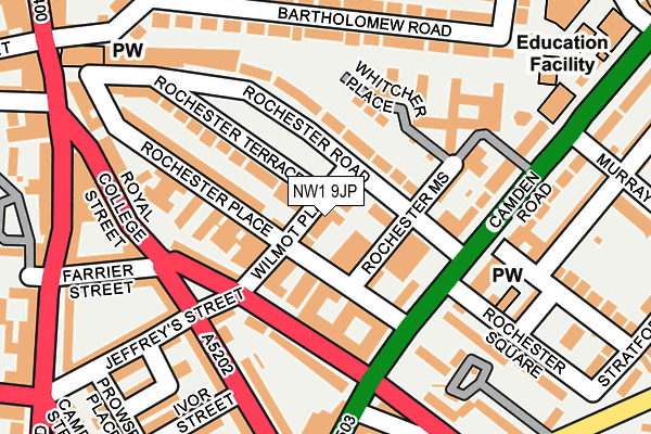NW1 9JP map - OS OpenMap – Local (Ordnance Survey)