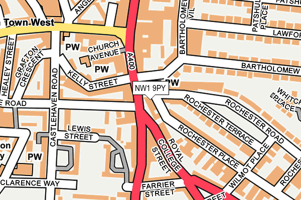 NW1 9PY map - OS OpenMap – Local (Ordnance Survey)