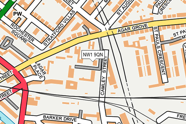 NW1 9QN map - OS OpenMap – Local (Ordnance Survey)