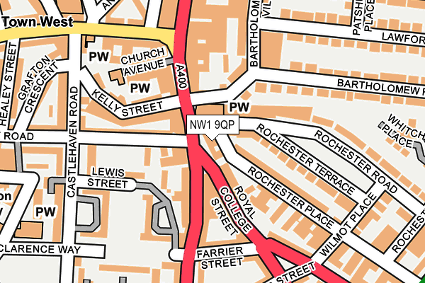 NW1 9QP map - OS OpenMap – Local (Ordnance Survey)
