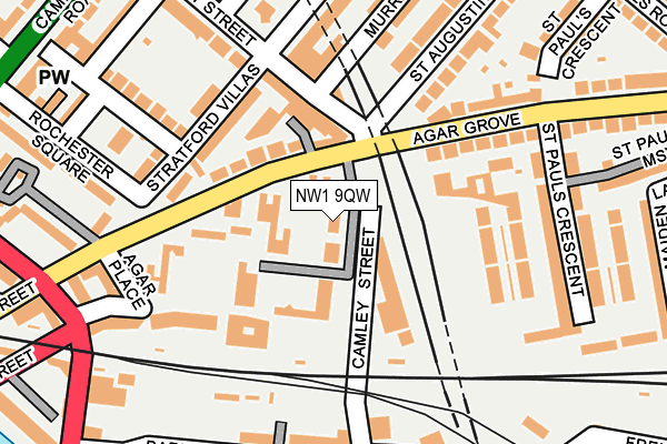 NW1 9QW map - OS OpenMap – Local (Ordnance Survey)