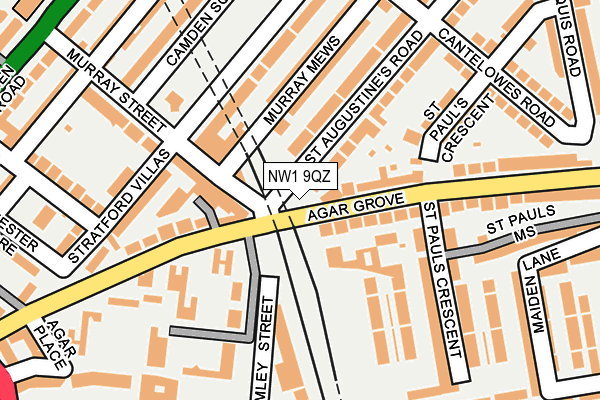 NW1 9QZ map - OS OpenMap – Local (Ordnance Survey)