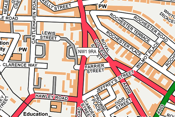 NW1 9RA map - OS OpenMap – Local (Ordnance Survey)