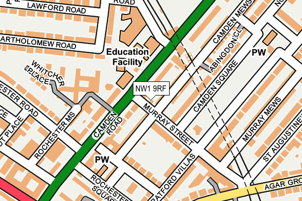 NW1 9RF map - OS OpenMap – Local (Ordnance Survey)
