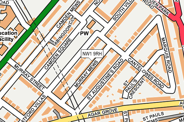 NW1 9RH map - OS OpenMap – Local (Ordnance Survey)