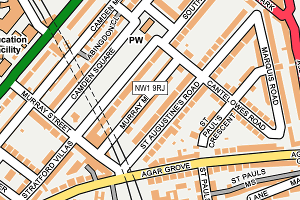NW1 9RJ map - OS OpenMap – Local (Ordnance Survey)