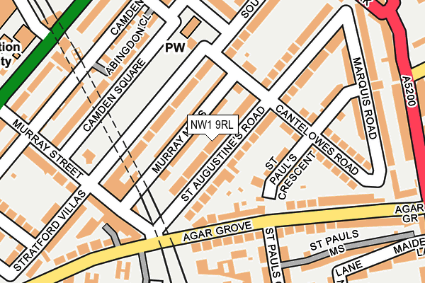 NW1 9RL map - OS OpenMap – Local (Ordnance Survey)