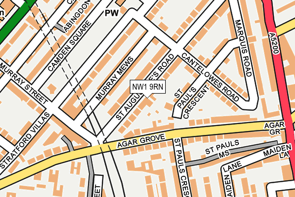 NW1 9RN map - OS OpenMap – Local (Ordnance Survey)
