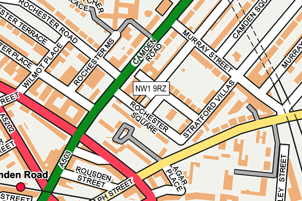 NW1 9RZ map - OS OpenMap – Local (Ordnance Survey)
