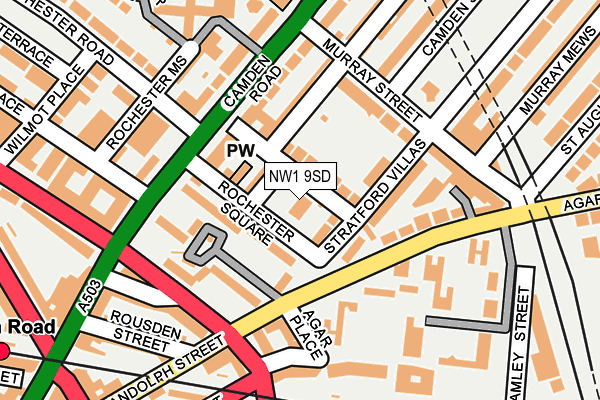NW1 9SD map - OS OpenMap – Local (Ordnance Survey)