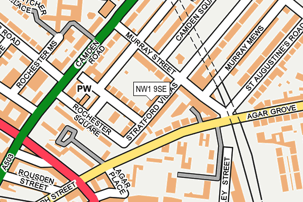 NW1 9SE map - OS OpenMap – Local (Ordnance Survey)