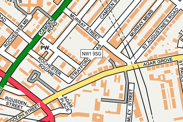 NW1 9SG map - OS OpenMap – Local (Ordnance Survey)