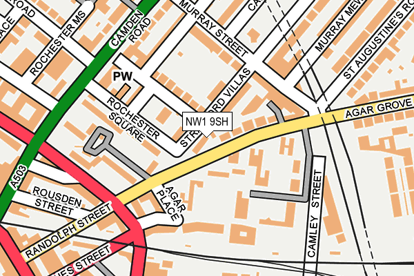 NW1 9SH map - OS OpenMap – Local (Ordnance Survey)