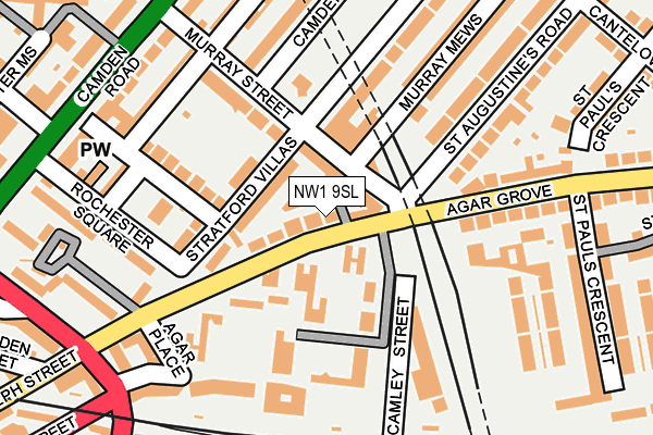 NW1 9SL map - OS OpenMap – Local (Ordnance Survey)